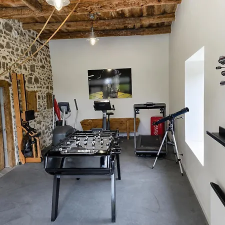 Semesterbostad Chez Paulette - Maison De Charme En Pierre Avec Salle De Jeux-sport Mazerat-Aurouze